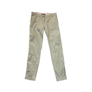 Maison Scotch Womens Beige Straight-Leg Trousers With Unique Button Detail